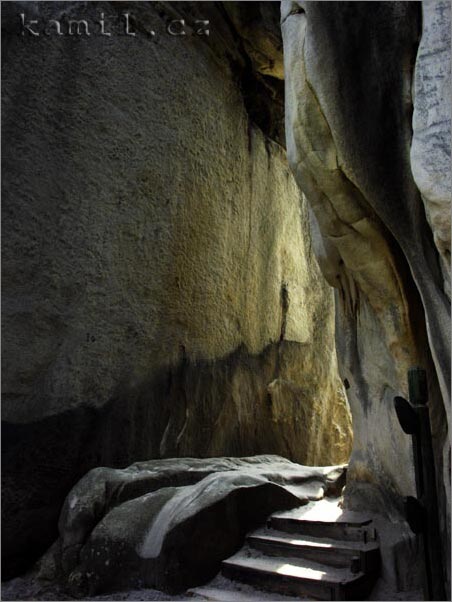 Adršpašské skály, duben 2006