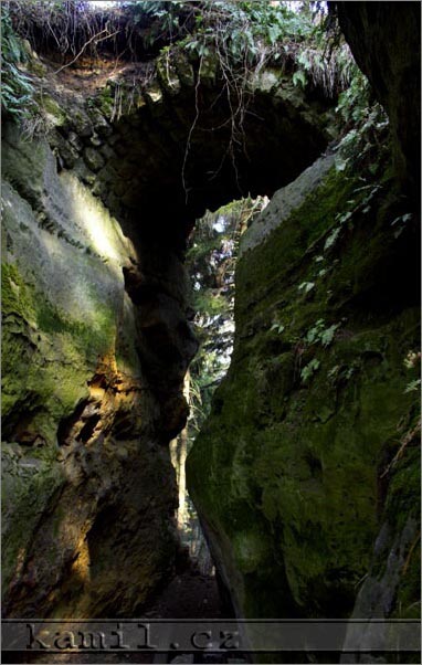 Adršpašské skály, duben 2006