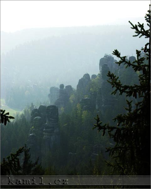 Adršpašské skály, duben 2006