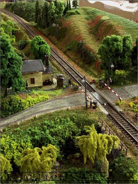 modelová železnice, Dobřichovice, květen 2006