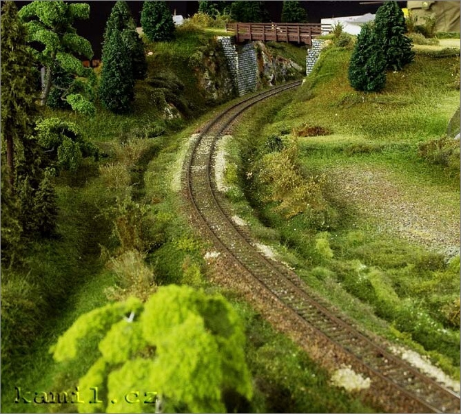 modelová železnice, Dobřichovice, květen 2006