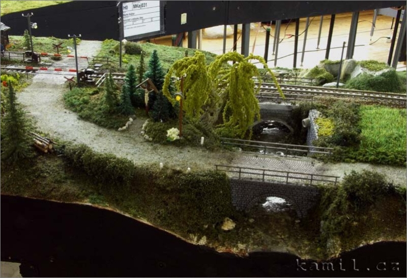 modelová železnice, Dobřichovice, květen 2006