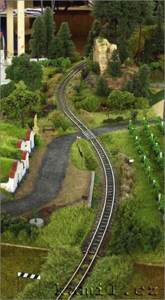 modelová železnice, Dobřichovice, květen 2006