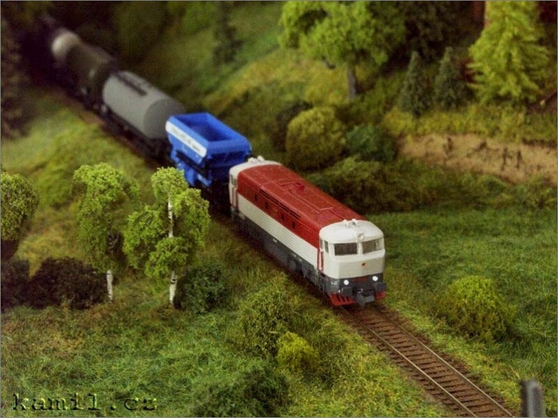 modelová železnice, Dobřichovice, květen 2006