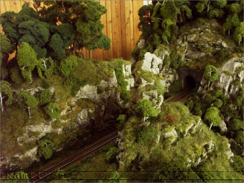 modelová železnice, Dobřichovice, květen 2006
