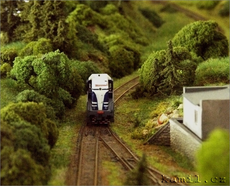 modelová železnice, Dobřichovice, květen 2006