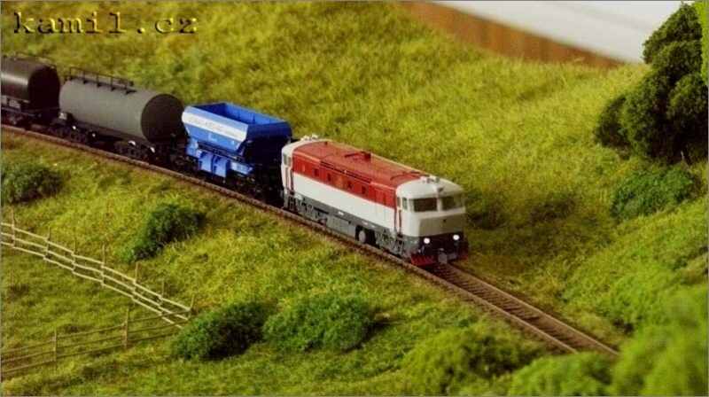 modelová železnice, Dobřichovice, květen 2006